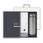 송월 프리미엄 텀블러세트 (호텔 톤40 1매 + 스마트텀블러 500ml 1개)