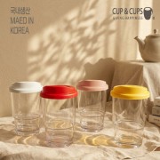 컵앤컵스 클리어 리유저블 텀블러 473ml