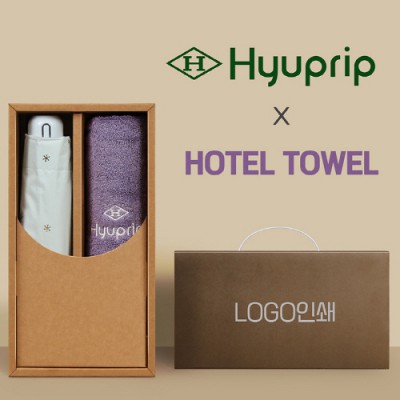 협립 5단 눈꽃 암막 우양산 +협립호텔코마170타월-세트