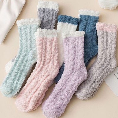 로페리아 투톤 파스텔 극세사 수면양말(0216290)