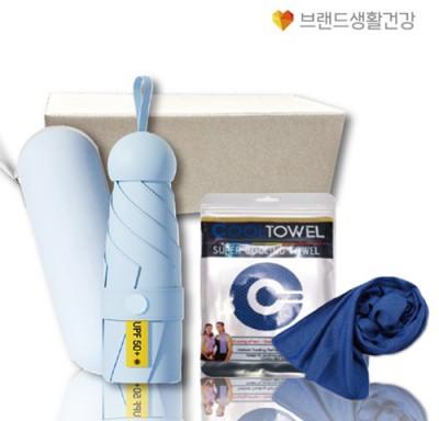 양우산 브생건173호(5단 우양산 UV암막우산+아이스 쿨링 쿨타올)