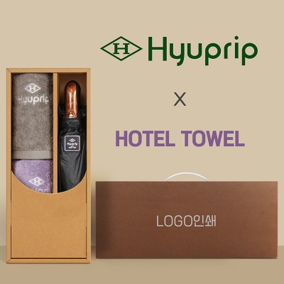 협립 3단 70 암막고밀도 완전자동우산 +협립호텔코마170타월2P-세트