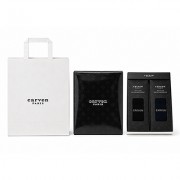 까르뱅 무지 중목 양말 2족 선물세트+쇼핑백(남성용)