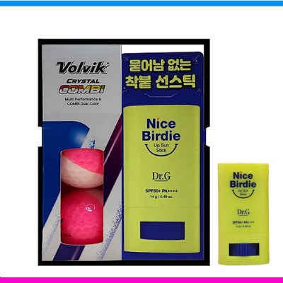 볼빅 크리스탈 콤비 3구 닥터지 (Dr.G) 선스틱 선물세트 (3pc)