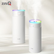 [지니큐] 500ml 무선 C타입 LED 무드등 이퀄라이져 가습기 ZQ-HX50