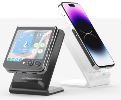루미노 15W 듀얼 코일 급속 무선충전 거치대 UV-PDWC150 고속무선충전기 15W 급속 아이폰 갤럭시