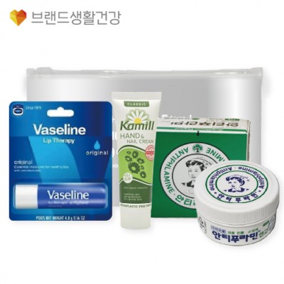 브생건551호 3종세트(카밀 핸드크림+바세린 립밤+안티푸라민 연고)