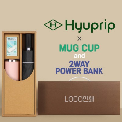 협립 3단 60 슈퍼 거꾸로 완전자동우산 +배터리+로하스 머그컵1P 세트