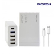 시크론 80W 고속 PD QC 멀티 USB 충전기 EN-898QPD