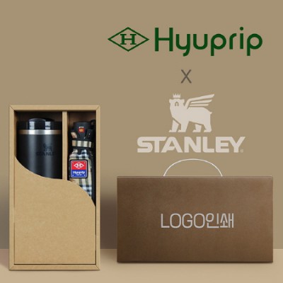 협립 3단 선염체크 우산 +스탠리887ml 텀블러-세트