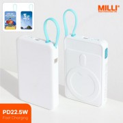 [밀리] milli PD22.5W 고속충전 맥세이프 보조배터리 10,000mAh (워치공용충전)