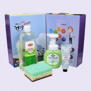 아이깨끗해 용기 250ML 랩신 주방세제 500ML 4종세트 +금연홍보 케이스(변경가능)