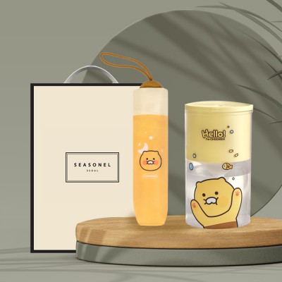 시즈넬 선물세트 카카오 수동우산+카카오가습기