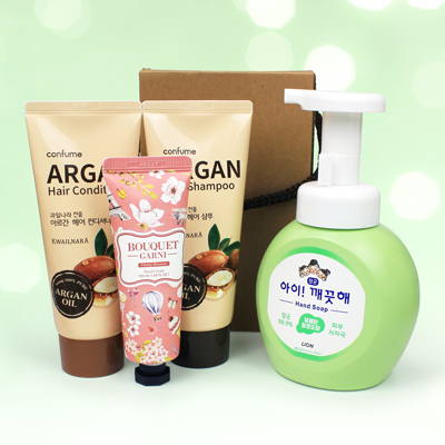 과일나라 샴푸 컨디셔너 부케가르니 핸드크림 아이깨끗해 4종 선물세트