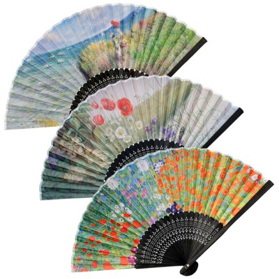 오죽실크천 흑선(기성) 전통부채