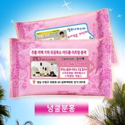 넝쿨 분홍 물티슈  무광(10매15매20매)