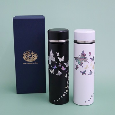 나빌레라 고급 316 자개텀블러 500ml (나비2)