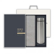 송월 프리미엄 텀블러세트 (뉴컬러무지 1매 + 스마트텀블러 500ml 1개)