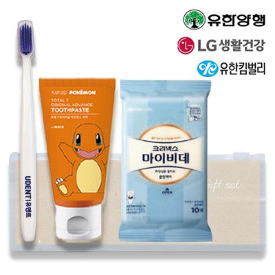 LG생활건강 유덴트 12호(치약50g+알칫솔1개+크리넥스마이비데)