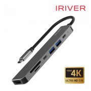 아이리버 IHC-HW09-HUB7 100W HDMI 4K 영상지원 7in1 멀티 허브