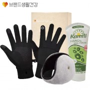 브생건 방한세트 111호(스마트 방한장갑+청음 귀마개+카밀 핸드크림100ml)
