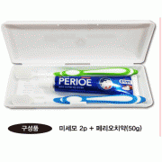 페리오 치약 50g+수입 미세모칫솔 2P 커플 여행용 세트/ 2080/애경/닥터세닥/치실/치간칫솔 /혀크리너