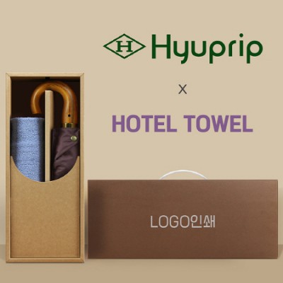 협립 3단60 곡자 슈퍼 엔티크 초고밀도 완전자동 우양산 +뱀부170세면타월-세트