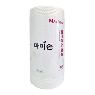 마미손 빨아쓰는행주 롤형 80매