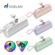 [디셀라] desleah 컬러 PD20W 5000mAh 2in1 고속 도킹형 보조배터리