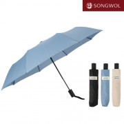 송월 3단 솔리드 반자동 우산