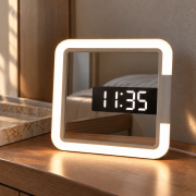 파인큐브  디지털  LED 시계 무드등 TIME24