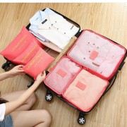 6종 여행용 파우치 캐리어 파우치 멀티파우치 세면백 화장품 파우치 워시백 속옷파우치 여행 파우치 판촉 선물 사은품 답례품
