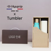 협립 3단 마시멜로 수동우산+벅스로얄 500ml 텀블러세트