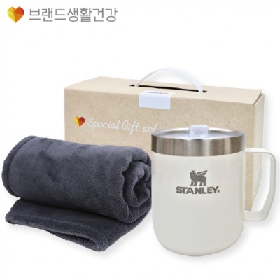 브생건 방한세트 15호(스탠리 캠프머그354ml+따뜻한 소프트 담요)