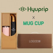 협립 3단 슈퍼 암막 고밀도 원목곡자 완전자동 우양산 +로하스 머그컵-세트