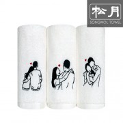 송월 호텔 커플자수타올1P. 150g