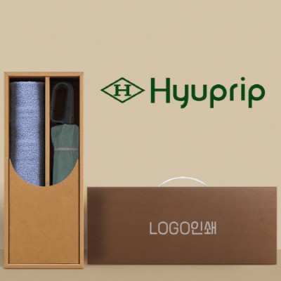 협립3단60 카라비너10K 거꾸로 300T고밀도 완전자동 우산 and 뱀부170세면타월-세트