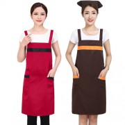 제이엘 배색라인 숄더 스트랩 앞치마