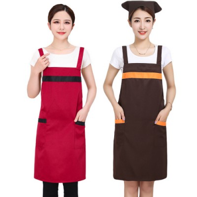 제이엘 배색라인 숄더 스트랩 앞치마