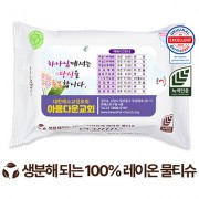 전도용 에코닉 생분해 화이트 라벨형 물티슈 40g (25/30매)