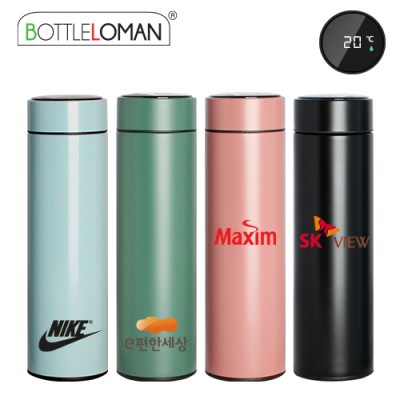 [보틀로만] LED온도계 텀블러 500ml (반무광)