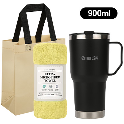 매니시 텀블러 900ml  + 타올 선물세트