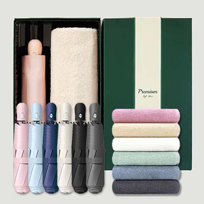 라이트핏 초경량3단 암막양우산+송월타올라이트무지130g 우산타올 선물세트