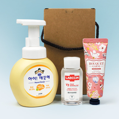 핸드워시 손소독제 핸드크림 핸드케어3종세트
