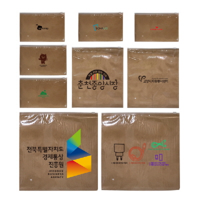 지퍼백/pvc+부직포/포장용지퍼백(4종)