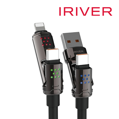 아이리버 IHC-HW4in1 멀티 4IN1 LED 라이팅 고속 충전 케이블 (1.5M/2M)