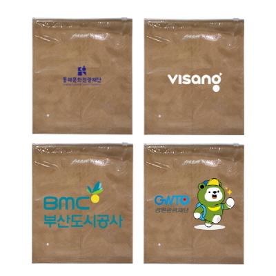 지퍼백/pvc+부직포/포장용지퍼백 [M] 25x30cm