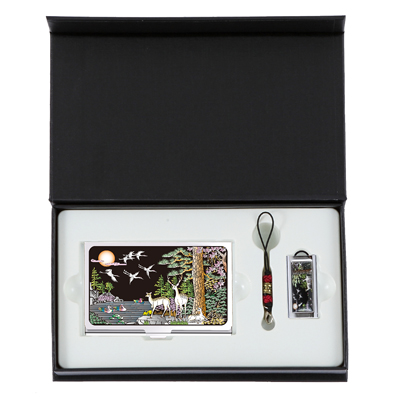 채색십장생자개명함+채색십장생자개USB(8GB~64GB)