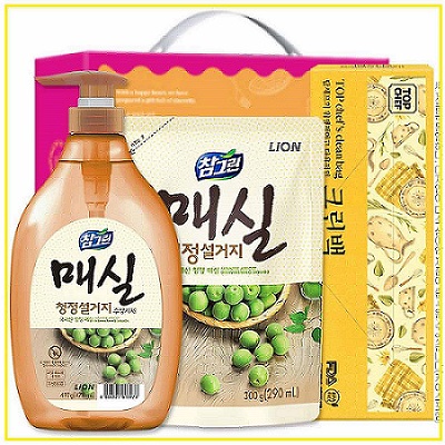 참그린 매실490펌프 매실300리필 크린백 3종