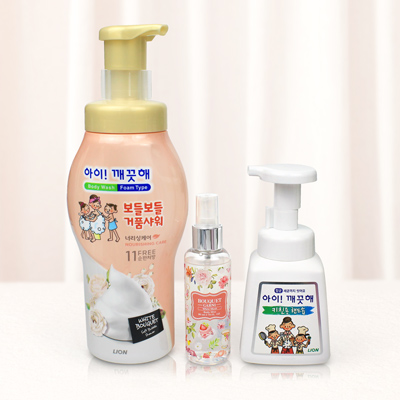 아이깨끗해 거품샤워 바디워시 700g 주방용 아이깨끗해 3종세트